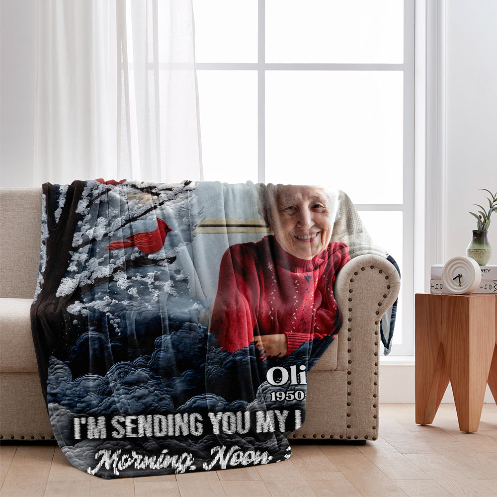 A Hug From Heaven - Personalized Memorial Blanket