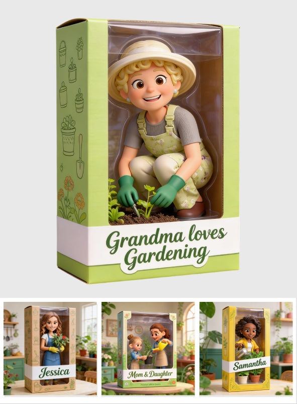 Jedes Hobby, jedes Foto – Gärtnern, Lesen, Nähen … – Personalisierte Acrylplakette in individueller Form zum Thema Gärtnern