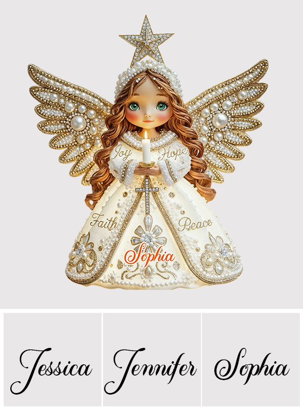 Engel Freude Hoffnung Glaube Frieden - Christliche Baumspitze