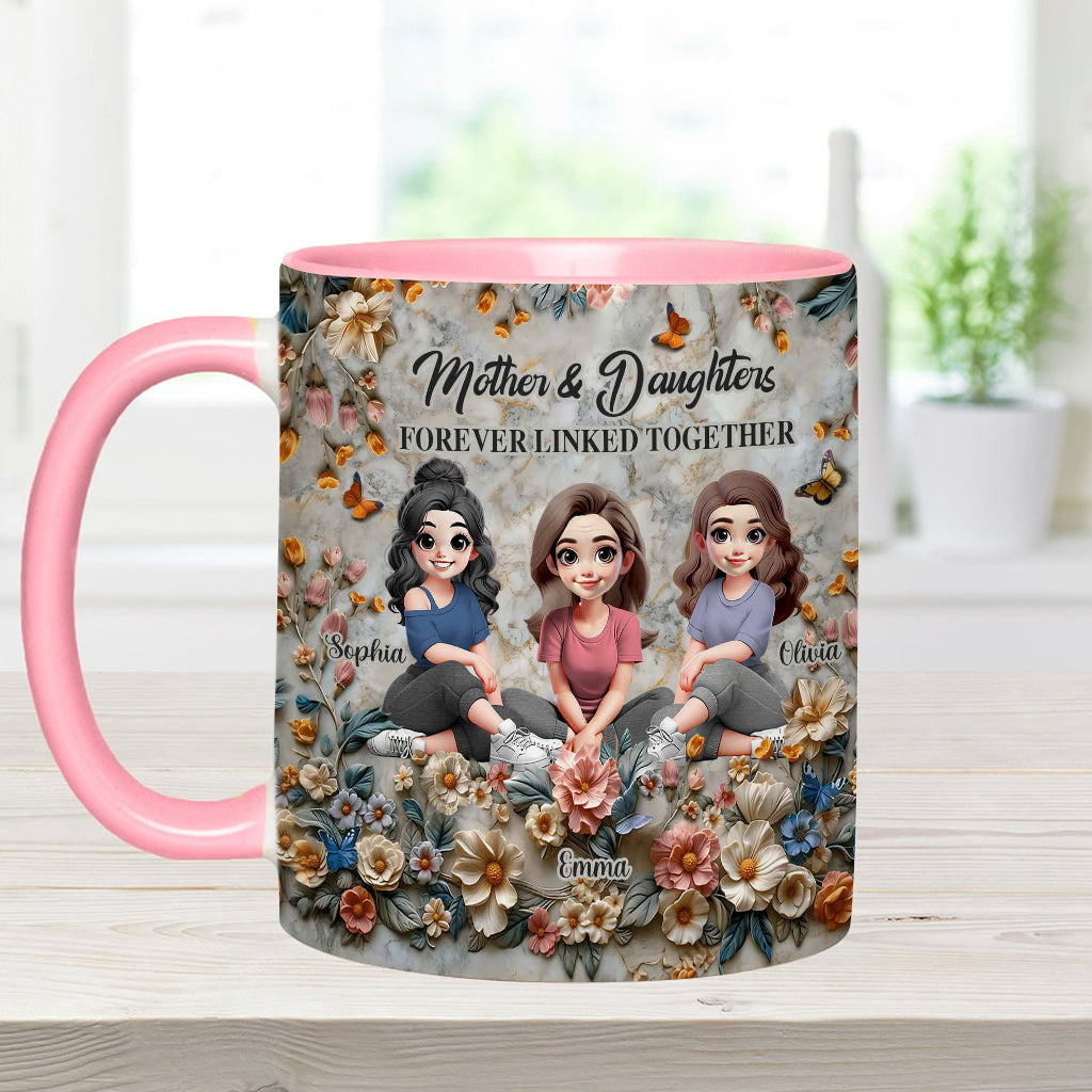 Mother & Daughters - Personalized Mother Accent Mug