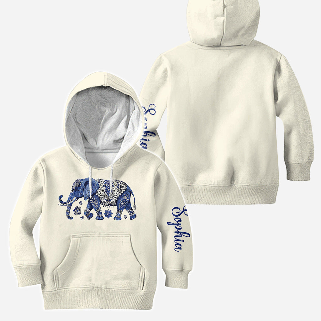 Bohemian Elephant - Personalized Elephant Hoodie and Leggings