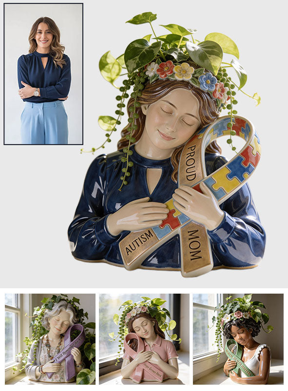 Medical Awareness - Personalized Autism Awareness Acrylic Pot