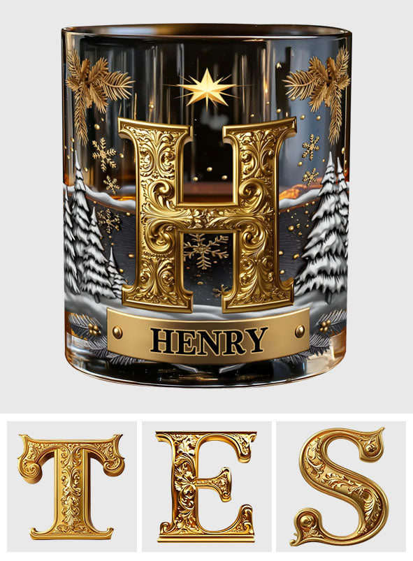 Frohe Weihnachten – personalisiertes Whiskyglas