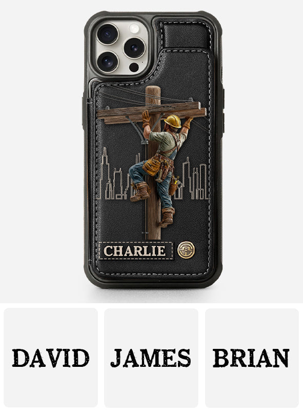 La force de la ligne - Étui portefeuille personnalisé pour téléphone portable « Liner »