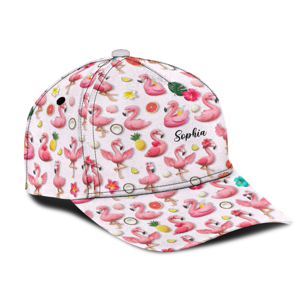 Love Flamingos - Personalized Flamingo Classic Cap