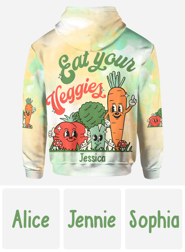 Mangez vos légumes - T-shirt personnalisé « Veganisme intégral »