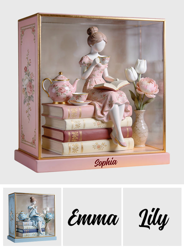 Liebe Bücher – Personalisierte Acrylplakette in Buchform