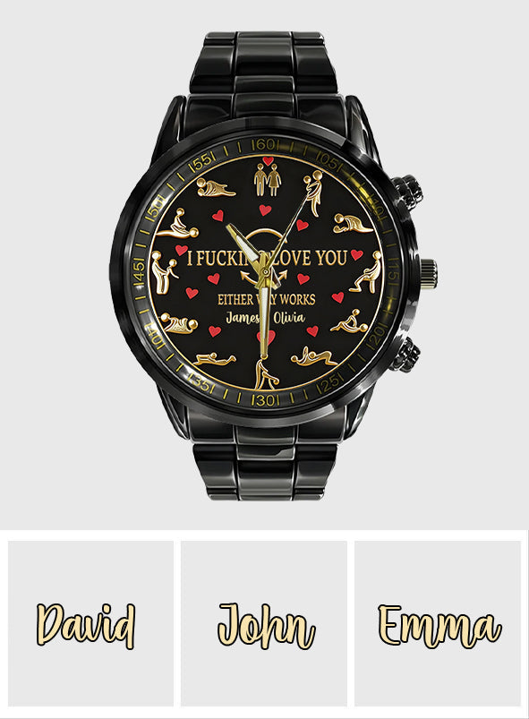 I Love You - Personalized Spicy Couple Hand Watch