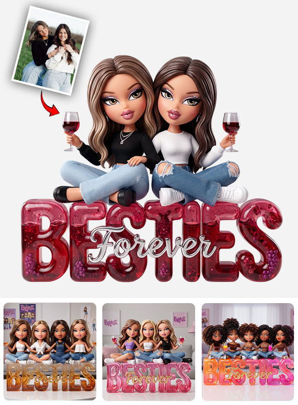 Y2K Besties Party Doll - Personalized Bestie Custom Shaped Acrylic Plaque