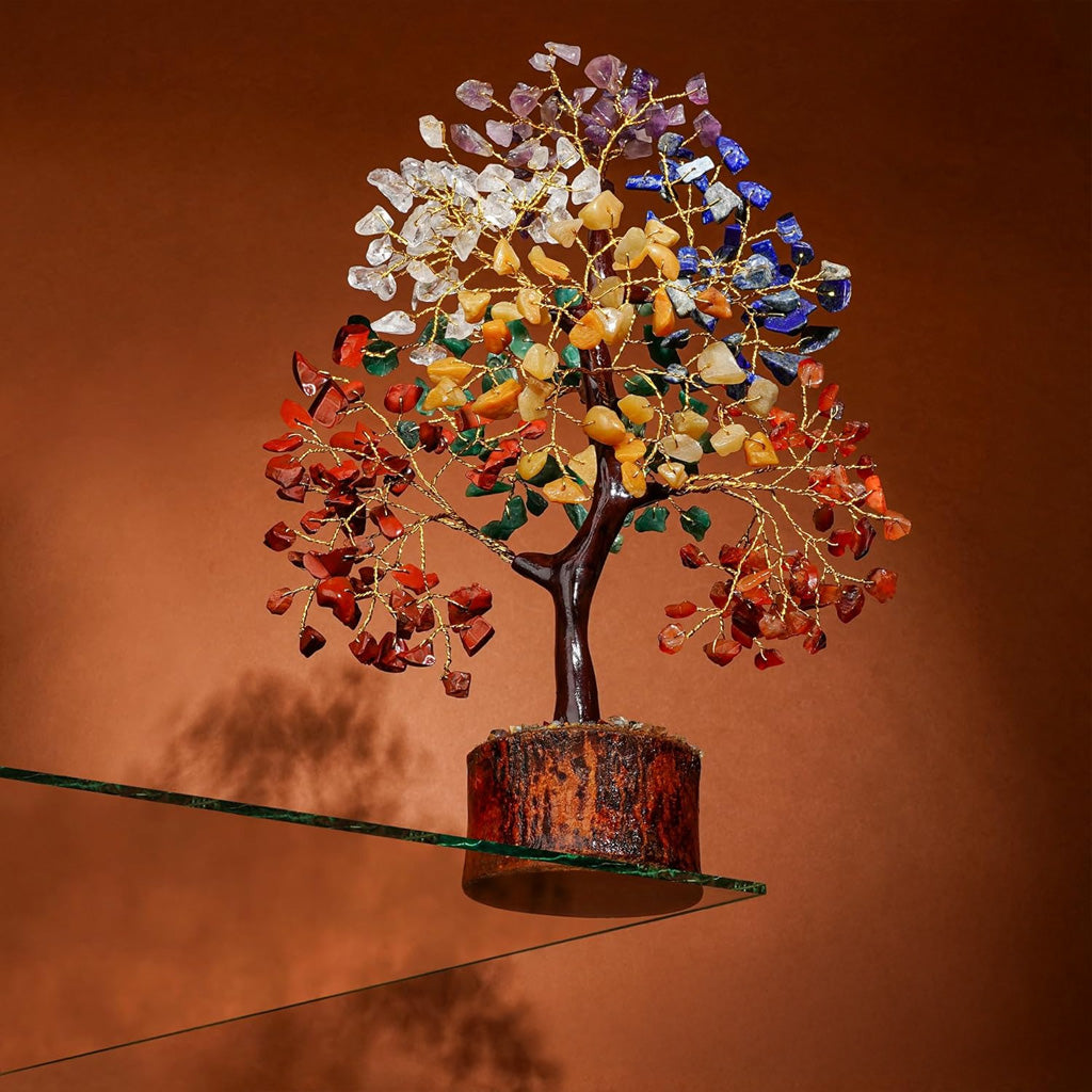 The Seven 7 Chakra Healing Crystal Tree of Life for Positive Energy