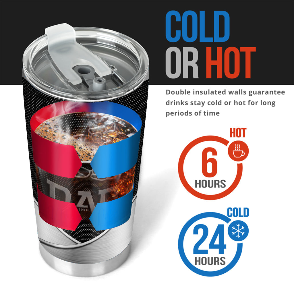 Dad The Man The Myth The Legend First Bump - Personalized Father Tumbler