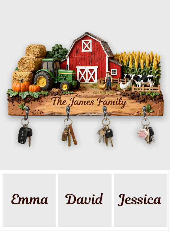 Landleben – Personalisierter Hängeständer in Bauernform