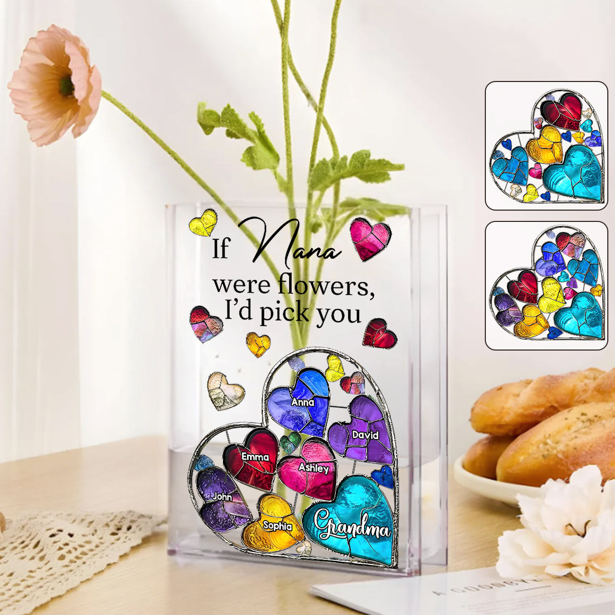 If Nana Were Flowers - Personalized Grandma Book Vase