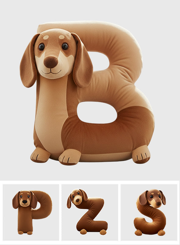 Cute Dachshund - Personalized Dachshund Shaped Pillow
