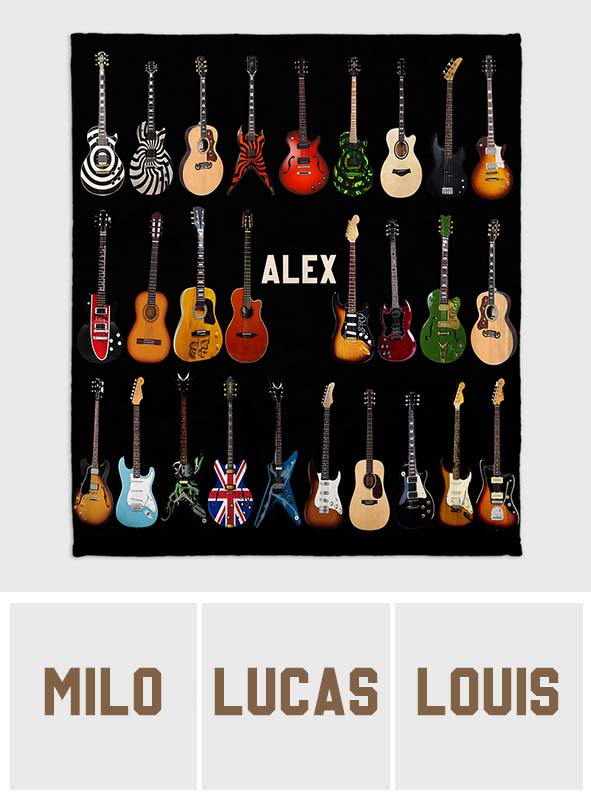 Rhythm & Cozy - Personalized Guitar Blanket