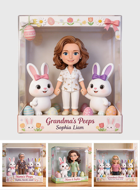 Custom Any Photo Best Easter Gift - Personalized Grandma Custom Shaped Acrylic Plaque