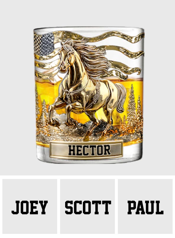 Wild Spirit - Personalized Horse Whiskey Glass