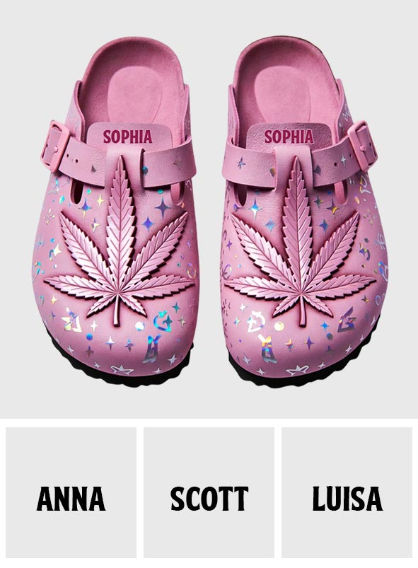 Stoner Chick - Personalized Weed Clogs With Arch Support