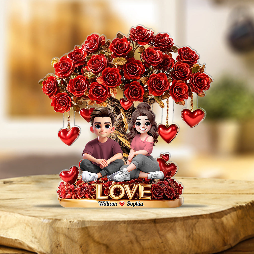 I Love You - Personalized Couple Custom Shaped Acrylic Plaque