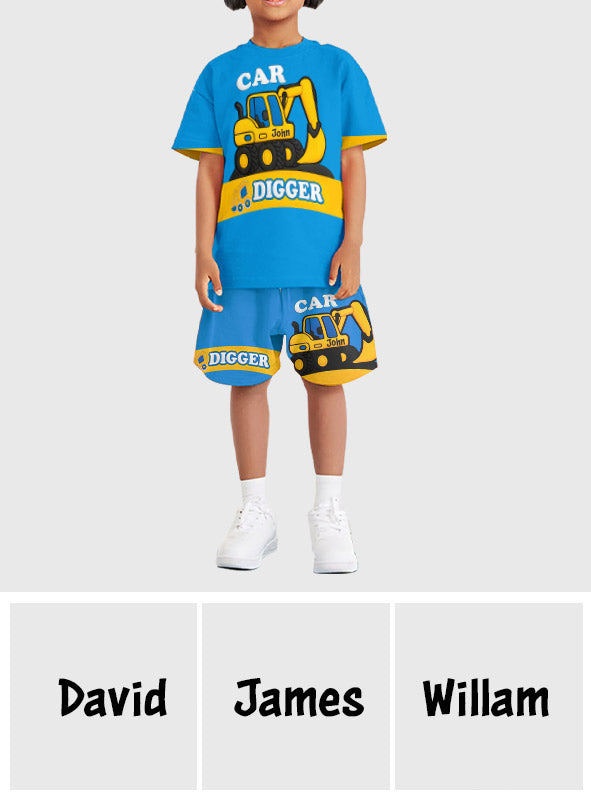 Excavator Cute Children's Gift Kid Kid T-shirt & Shorts