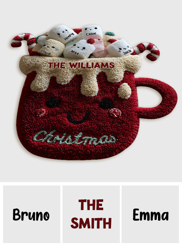 Christmas Family - Personalized Family Non-Slip Tufted Rug