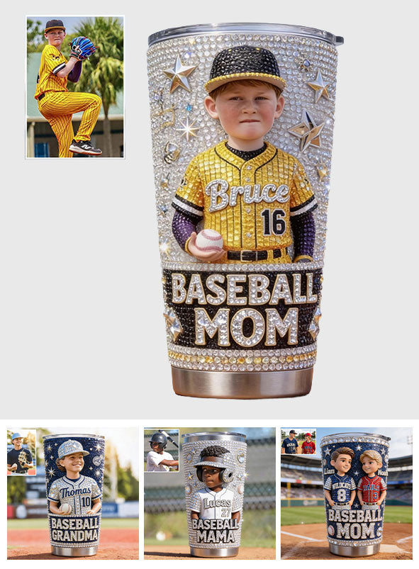 Baseball Mama, Oma - Personalisierter Baseball-Becher