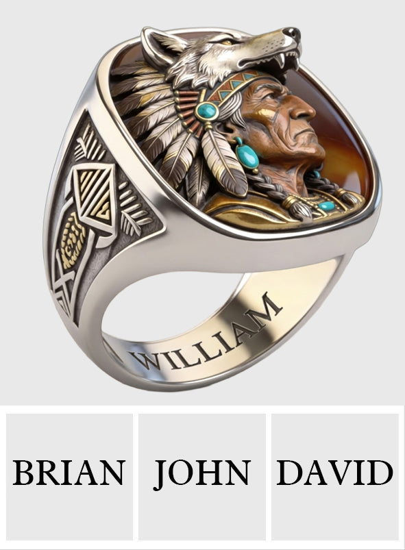 Indigenous - Personalized American Indian Signet Ring