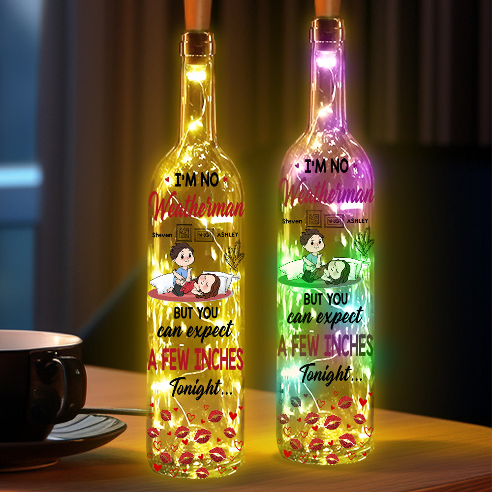 A Few Inches - Personalized Couple Wine Bottle Lamp