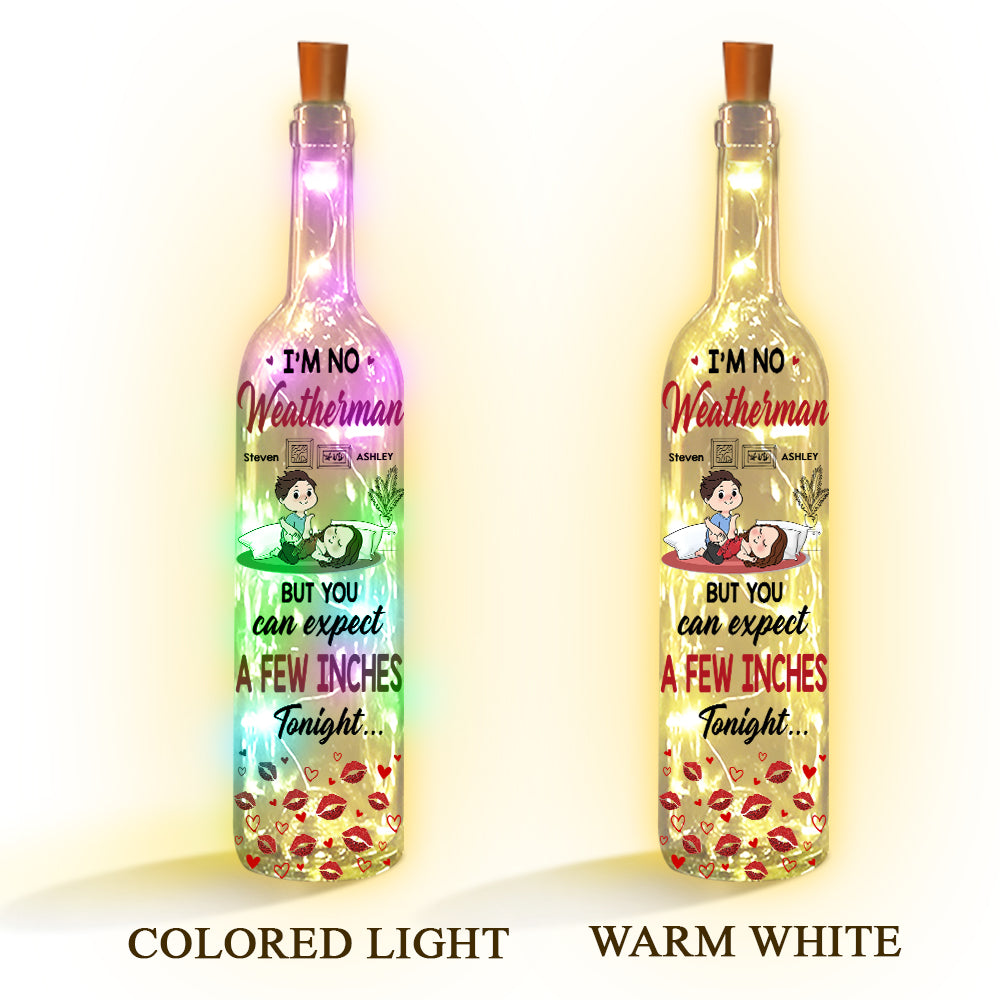 A Few Inches - Personalized Couple Wine Bottle Lamp