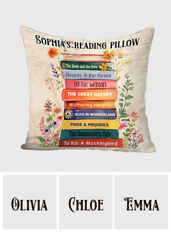 It's A Good Day To Read A Book - Personalized Book Throw Pillow