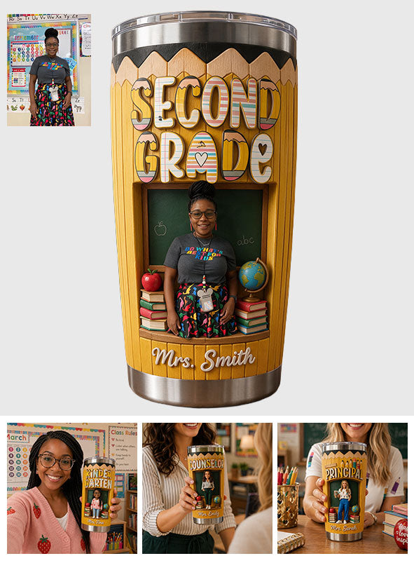 Any Grade Gift For Teacher - Personalized Teacher Tumbler