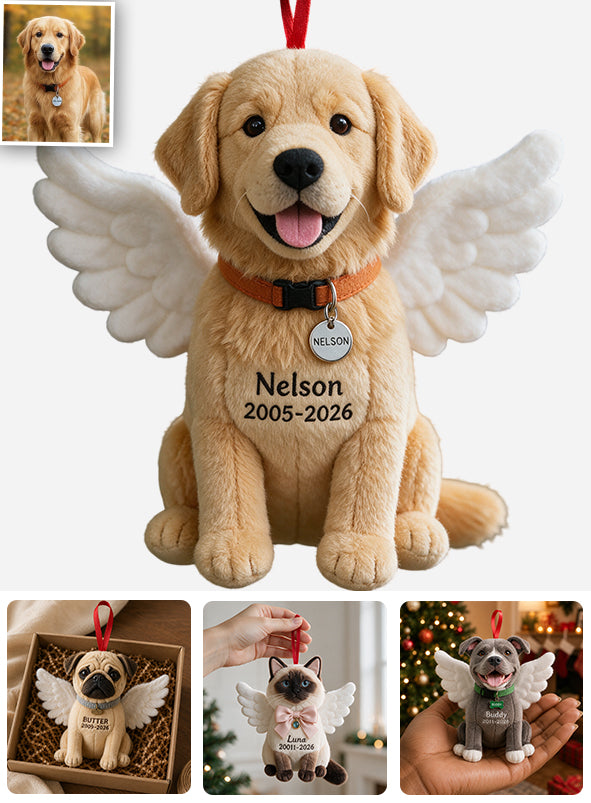 I'm Always With You - Personalized Dog Plush Ornament