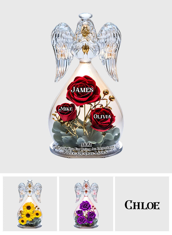 Thank You Mom For Being An Important Piece Of My Life - Personalized Mother Custom Shaped Acrylic Plaque
