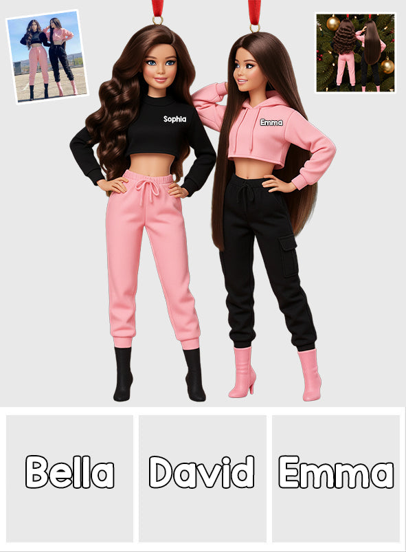 Gift For Her - Personalized Bestie Custom Made 3D Minifigure Ornament