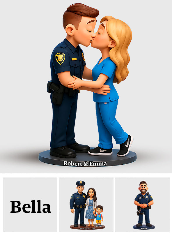 Serve and Protect - Personalized Police Officer Custom Shaped Acrylic Plaque