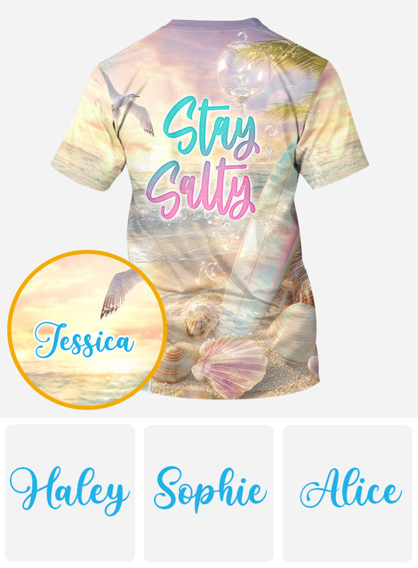 Stay Salty – Personalisiertes Surfer-Shirt