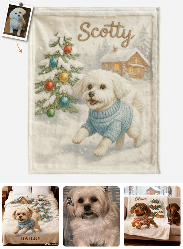 Love Dog And Cat, Custom Pet Blanket From Any Photo - Personalized Dog Blanket