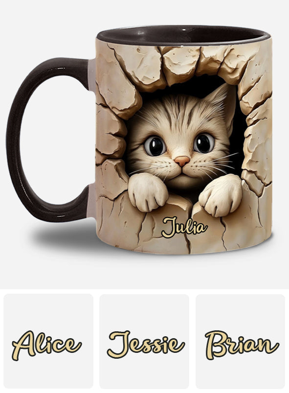 Mug personnalisé avec motif chat mignon
