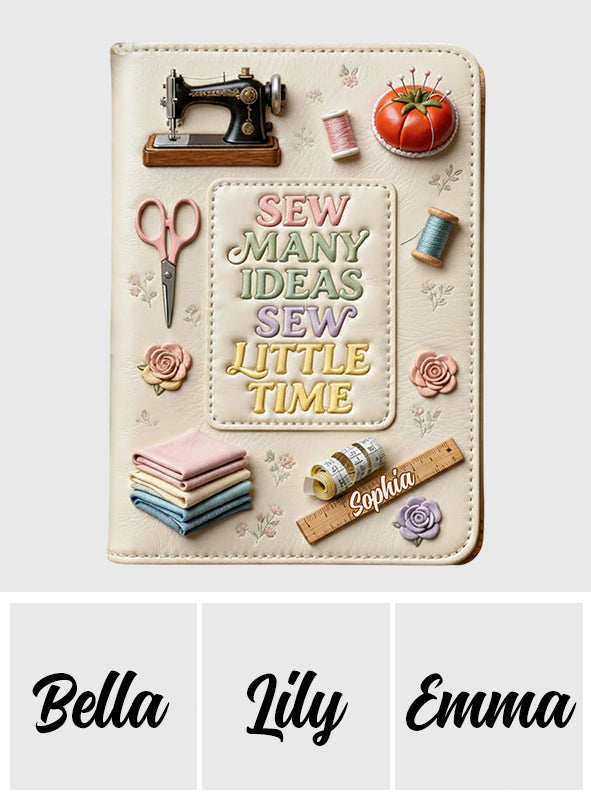 Nähen Sie viele Ideen – Personalisiertes Näh-Lederjournal