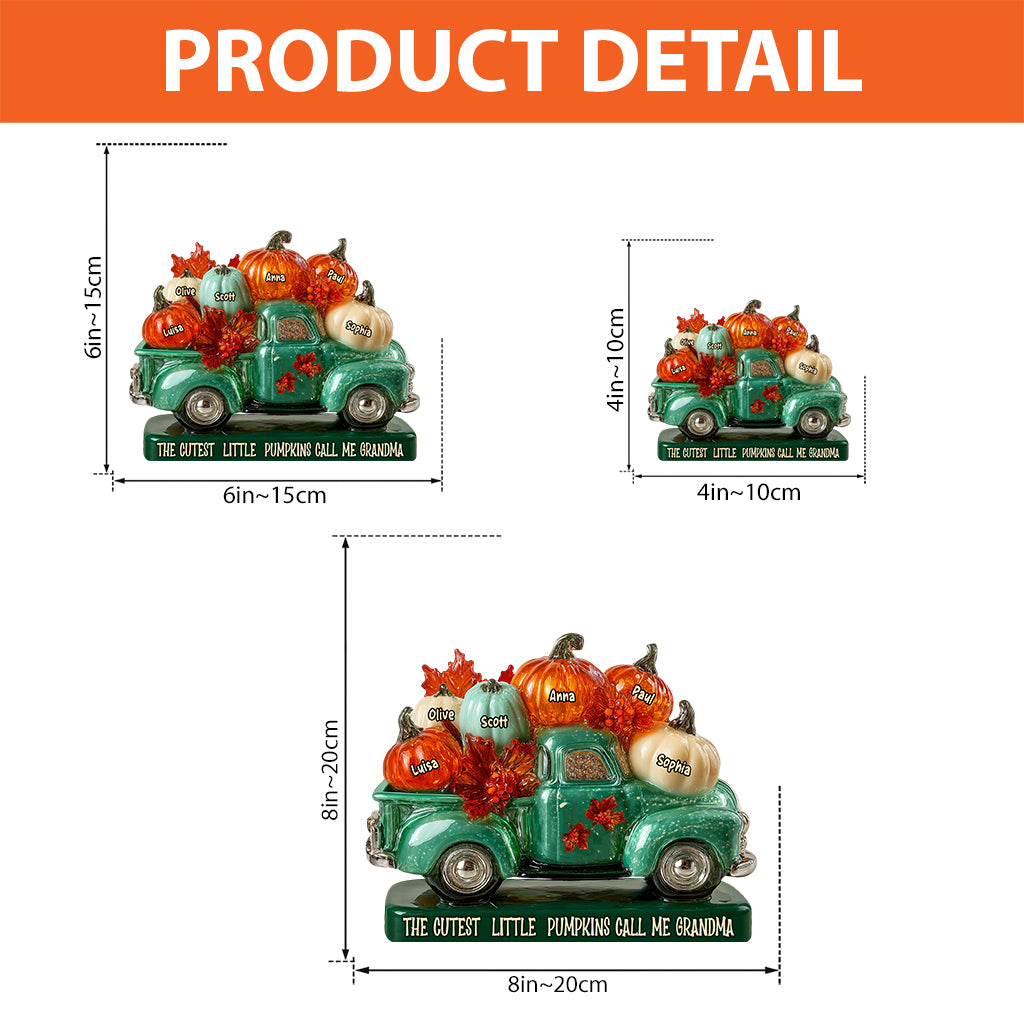 My Little Pumpkins - Personalized Grandma Custom Shaped Acrylic Plaque