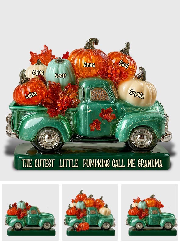 My Little Pumpkins - Personalized Grandma Custom Shaped Acrylic Plaque