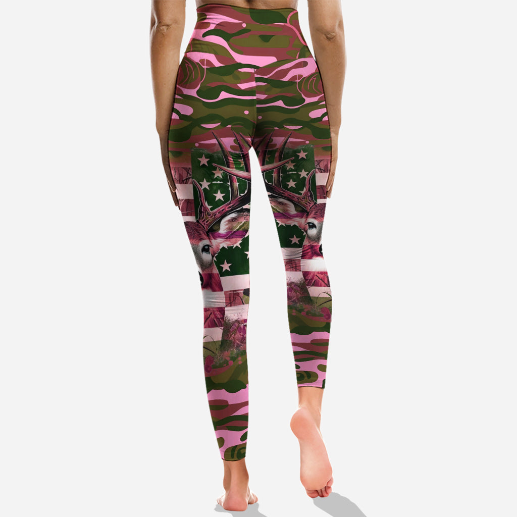 Country Girl - Personalized Hunting Hollow Tank Top and Leggings