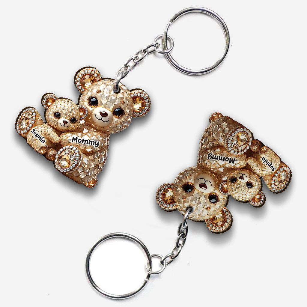 I Love You - Personalized Mother Keychain