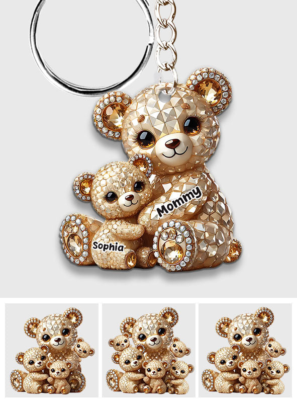 I Love You - Personalized Mother Keychain