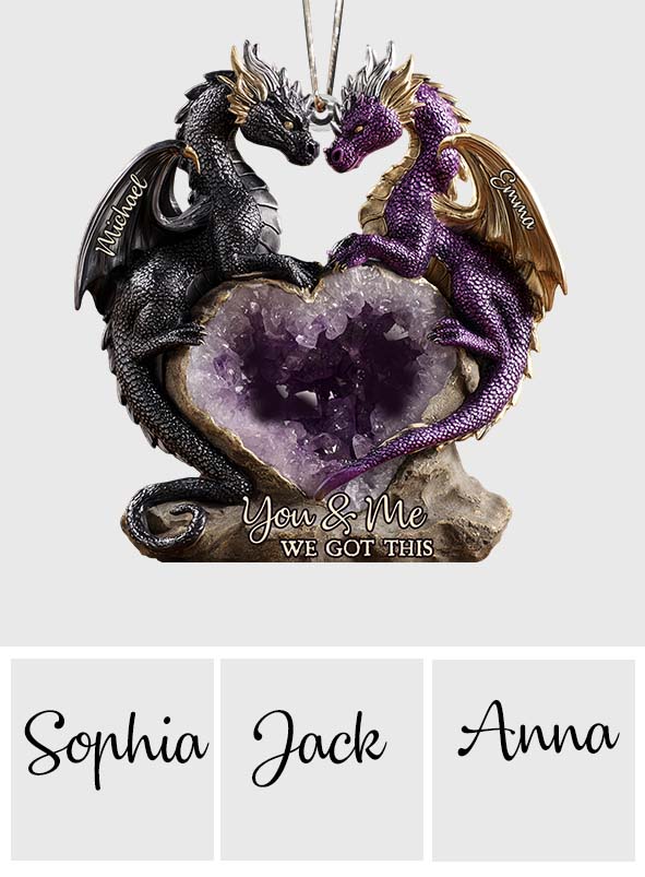 Toi et moi, on gère ! - Ornement de dragon personnalisé