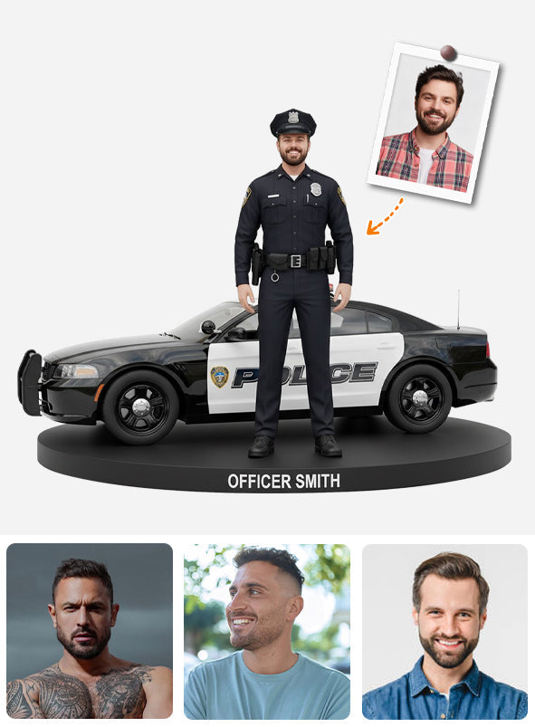 Serve And Protect - Personalized Police Officer Custom Shaped Acrylic Plaque