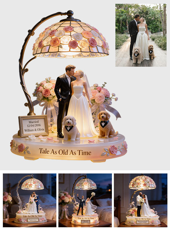 Romantic Anniversary - Personalized Wedding Anniversary Acrylic LED Night Light