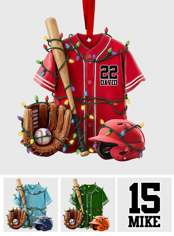 Baseball Life - Personalized Baseball Ornament