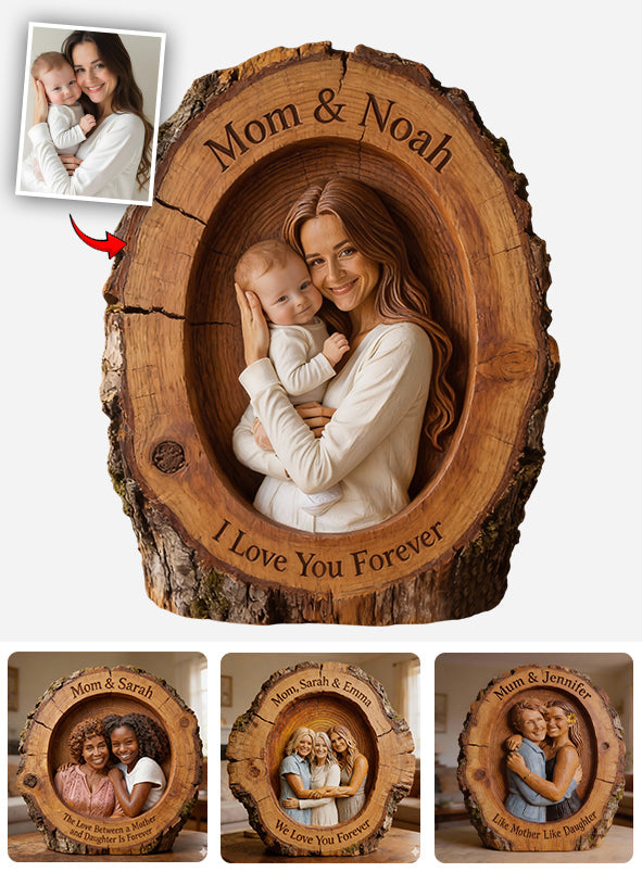 I Love You - Personalized Mother Custom Shaped Acrylic Plaque