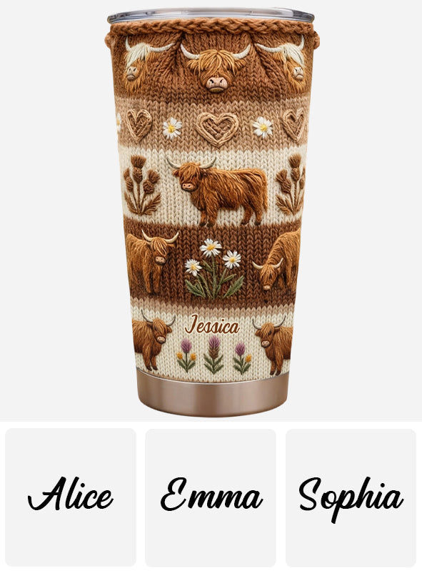 Love Highland Cows - Personalized Highland Cow Tumbler